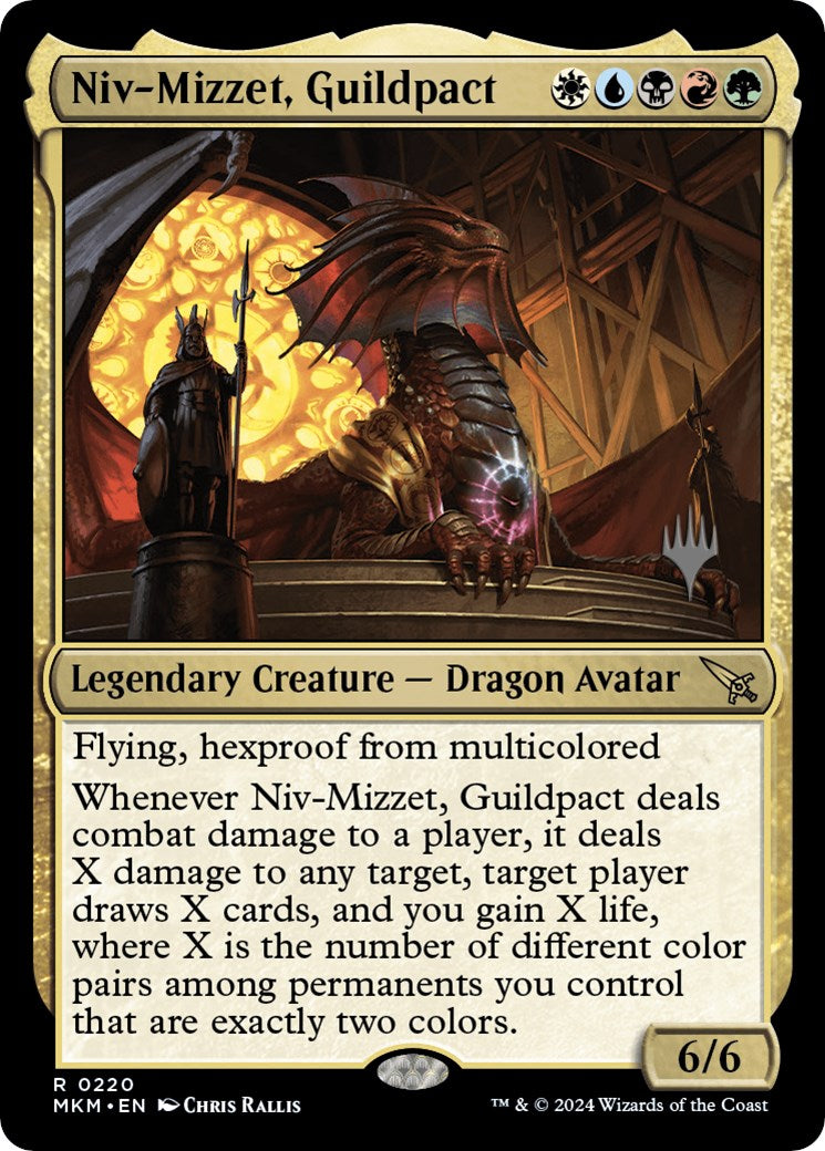 Niv-Mizzet, Guildpact (Promo Pack) [Murders at Karlov Manor Promos] | Clutch Gaming