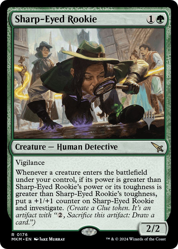 Sharp-Eyed Rookie (Promo Pack) [Murders at Karlov Manor Promos] | Clutch Gaming