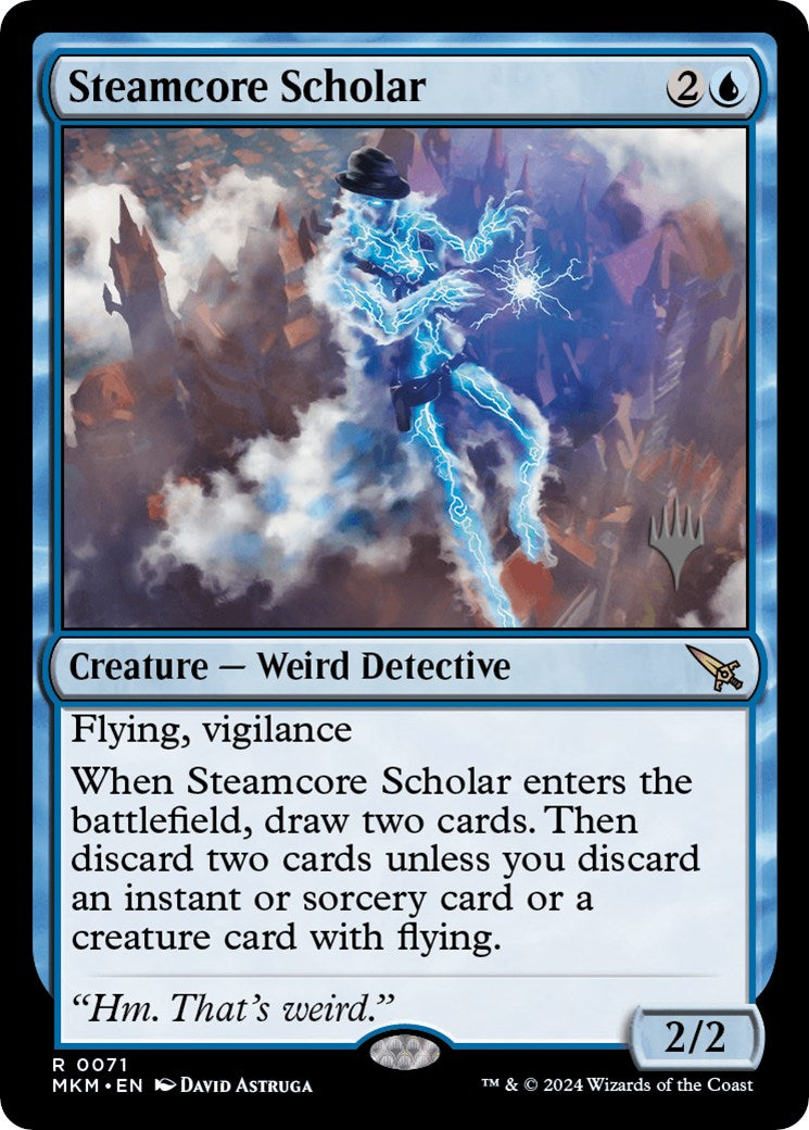 Steamcore Scholar (Promo Pack) [Murders at Karlov Manor Promos] | Clutch Gaming