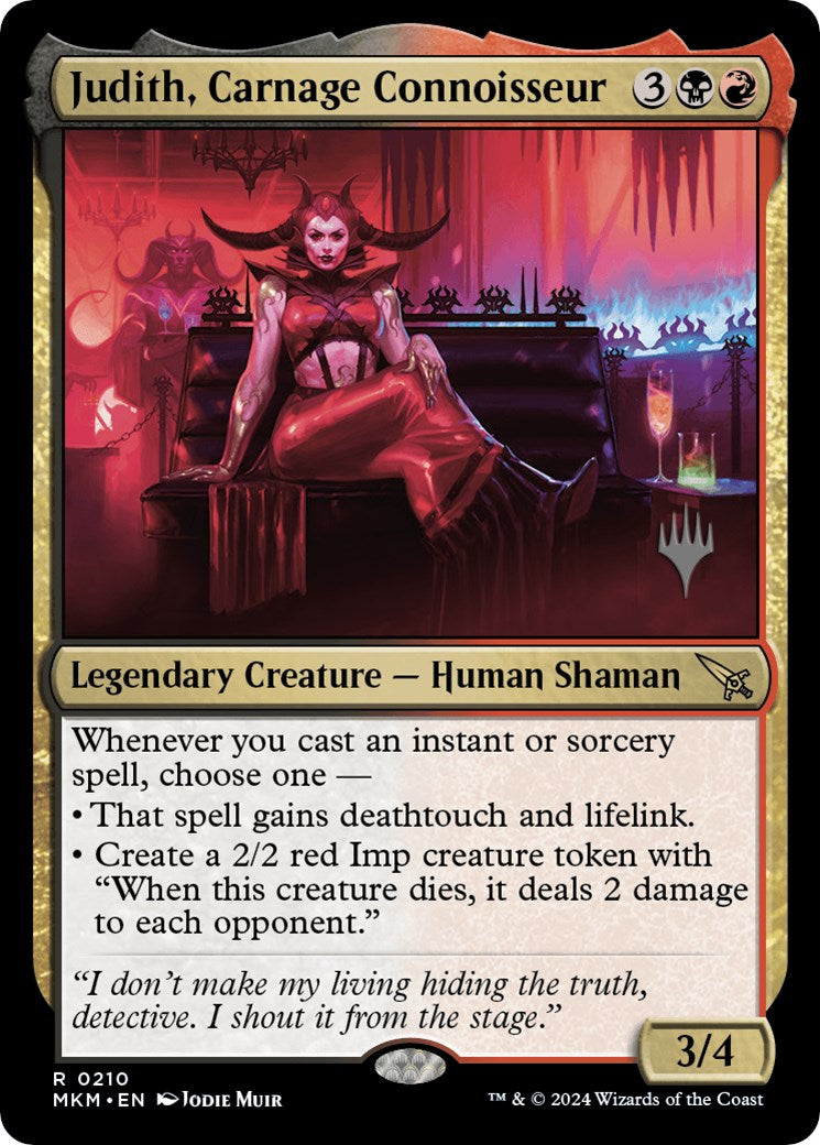 Judith, Carnage Connoisseur (Promo Pack) [Murders at Karlov Manor Promos] | Clutch Gaming