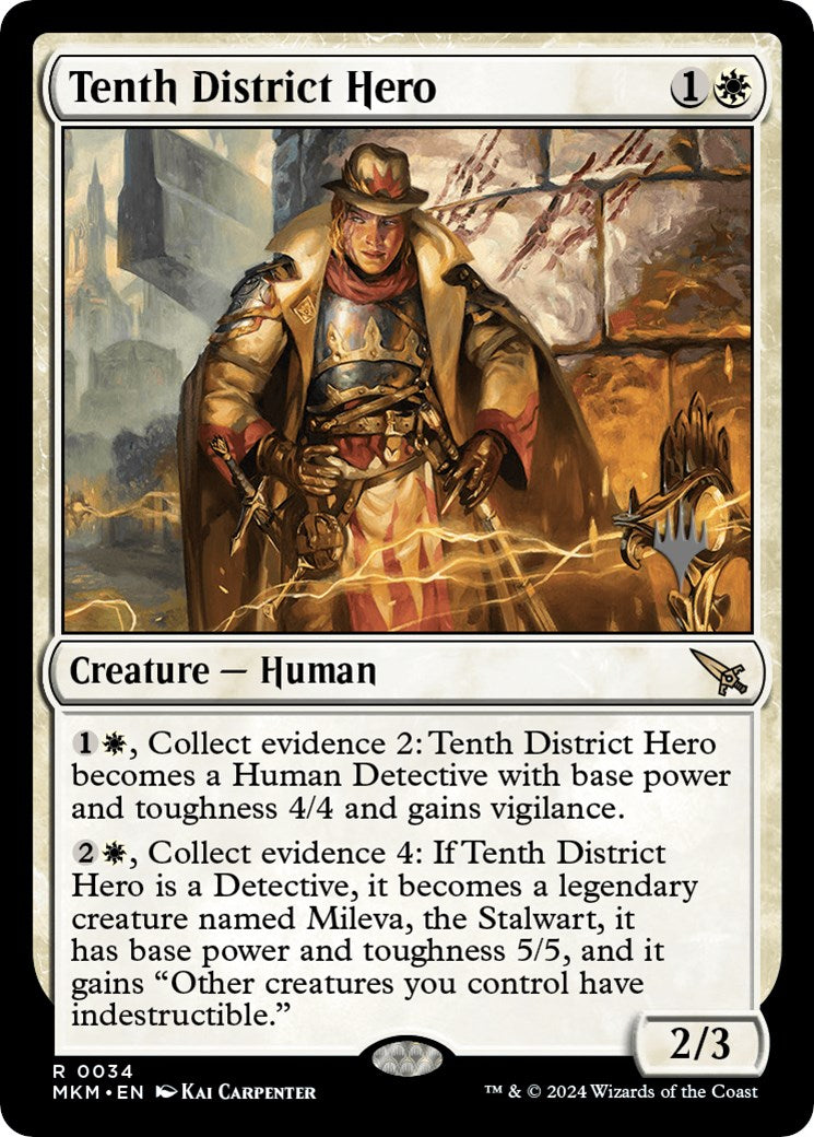 Tenth District Hero (Promo Pack) [Murders at Karlov Manor Promos] | Clutch Gaming