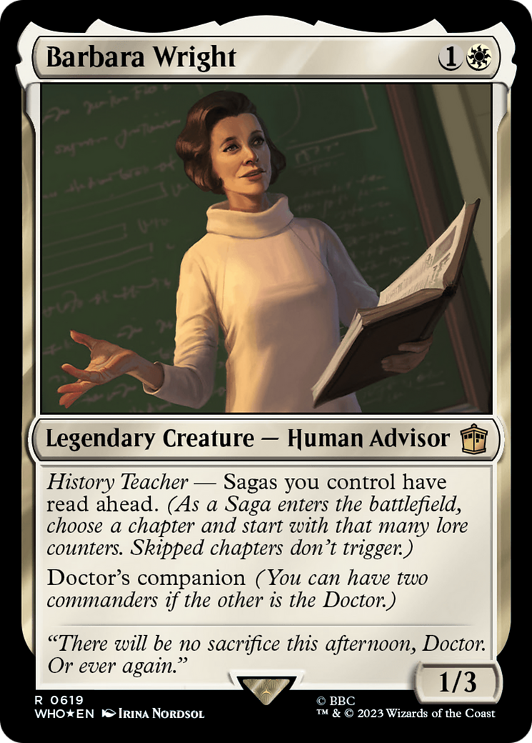 Barbara Wright (Surge Foil) [Doctor Who] | Clutch Gaming