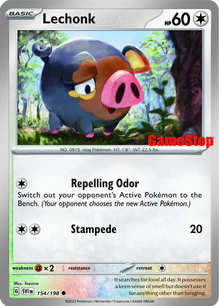 Lechonk (154/198) (GameStop Promo) [Scarlet & Violet: Base Set] | Clutch Gaming