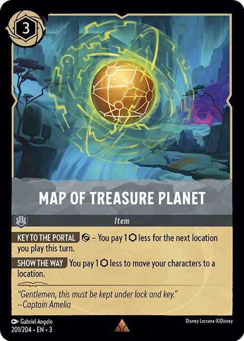 Map of Treasure Planet (201/204) [Into the Inklands] | Clutch Gaming