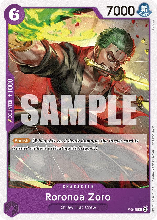 Roronoa Zoro (OP-06 Pre-Release Tournament) [Participant] [One Piece Promotion Cards] | Clutch Gaming