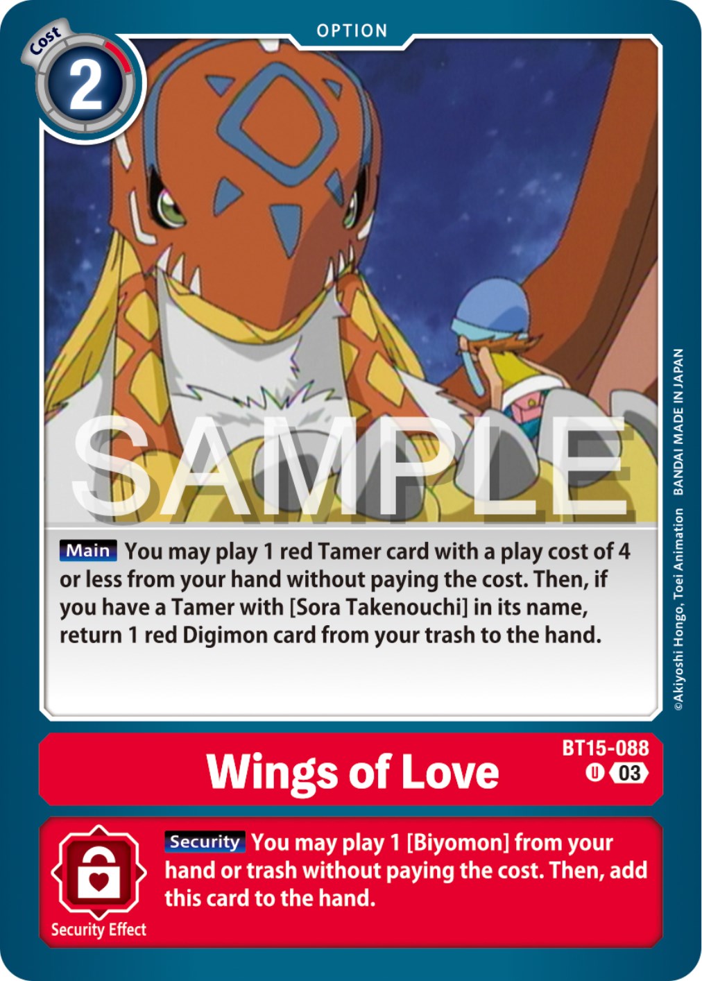 Wings of love [BT15-088] [Exceed Apocalypse] | Clutch Gaming