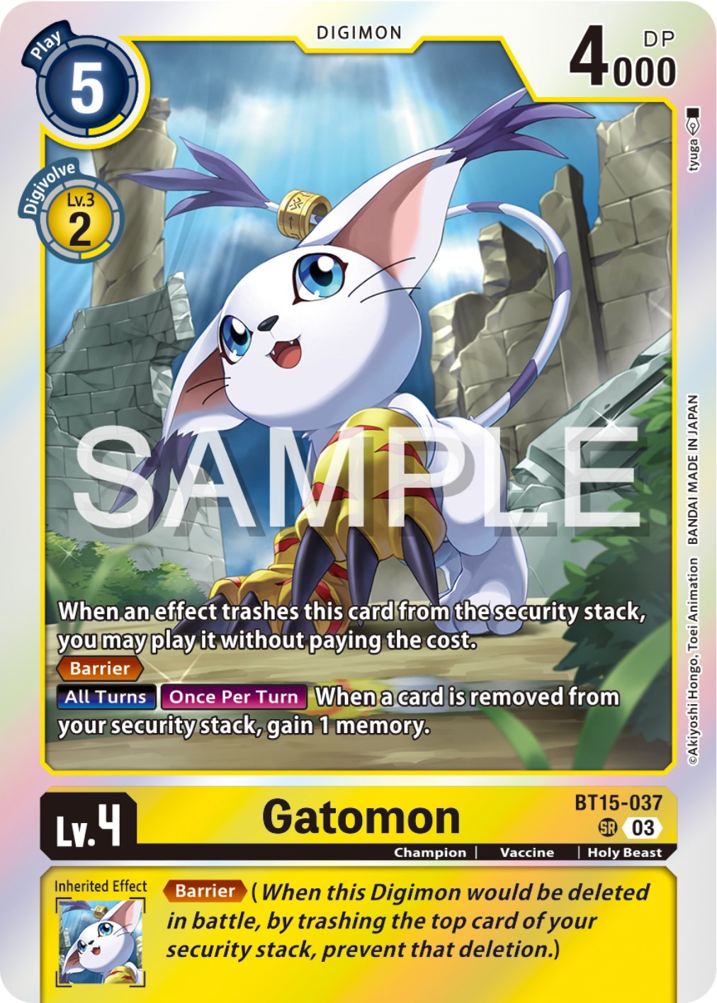 Gatomon [BT15-037] [Exceed Apocalypse] | Clutch Gaming