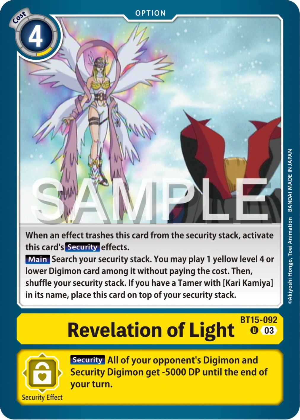 Revelation of Light [BT15-092] [Exceed Apocalypse] | Clutch Gaming