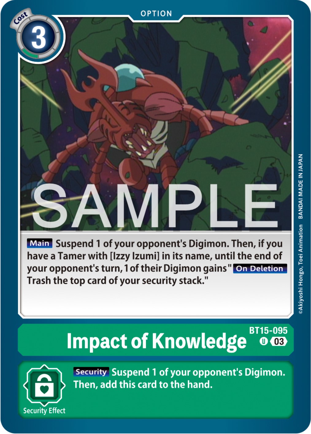 Impact of Knowledge [BT15-095] [Exceed Apocalypse] | Clutch Gaming