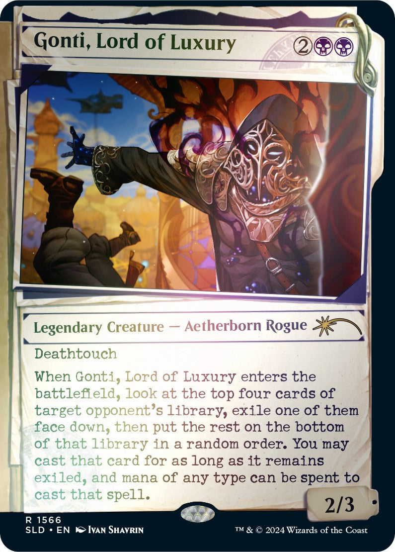 Gonti, Lord of Luxury (Rainbow Foil) [Secret Lair Drop Series] | Clutch Gaming