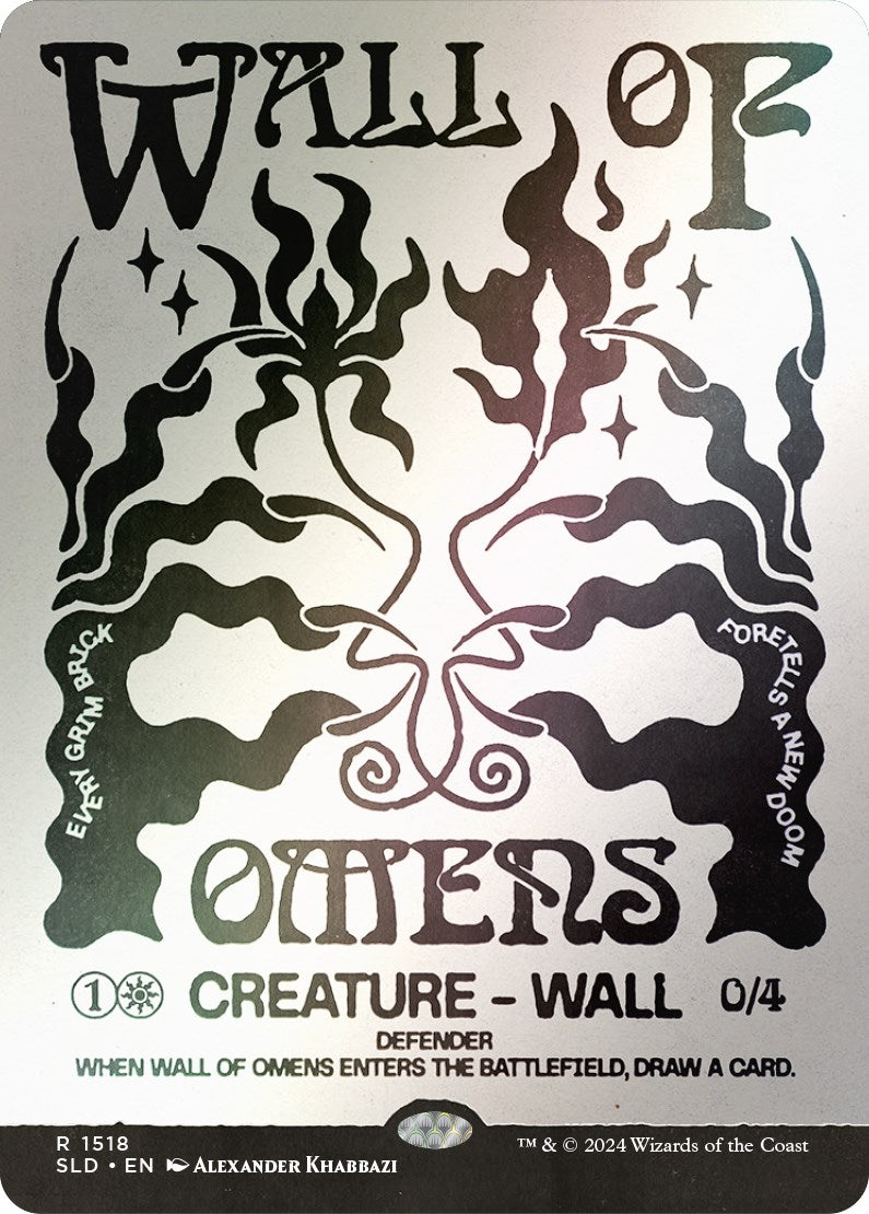 Wall of Omens (Rainbow Foil) [Secret Lair Drop Series] | Clutch Gaming