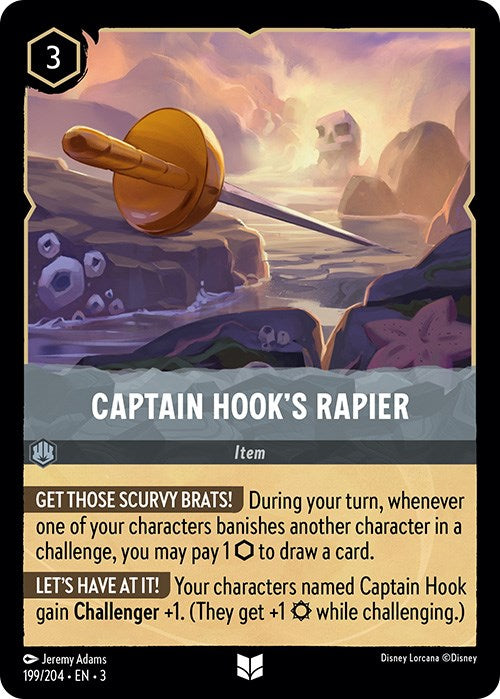 Captain Hook's Rapier (199/204) [Into the Inklands] | Clutch Gaming