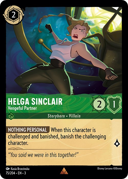 Helga Sinclair - Vengeful Partner (75/204) [Into the Inklands] | Clutch Gaming