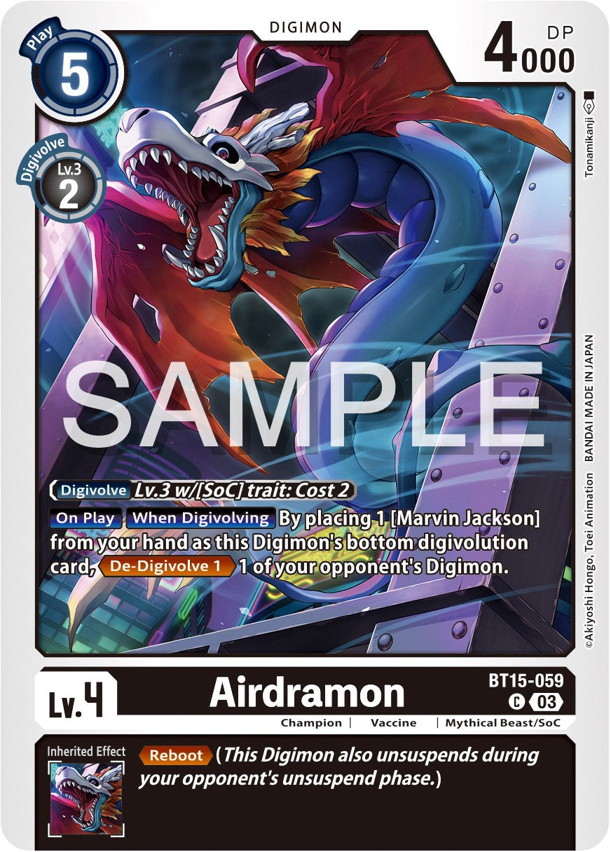 Airdramon [BT15-059] [Exceed Apocalypse] | Clutch Gaming