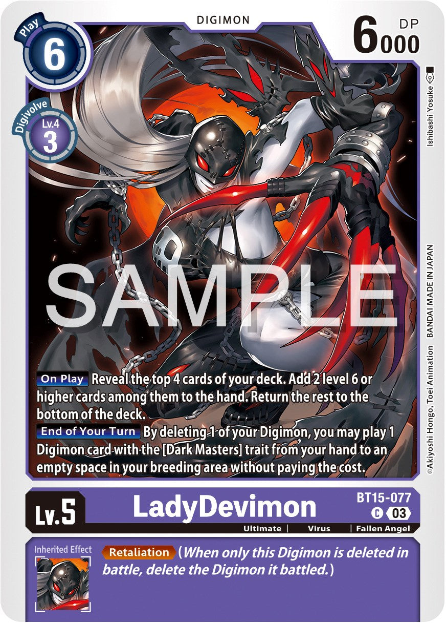 LadyDevimon [BT15-077] [Exceed Apocalypse] | Clutch Gaming