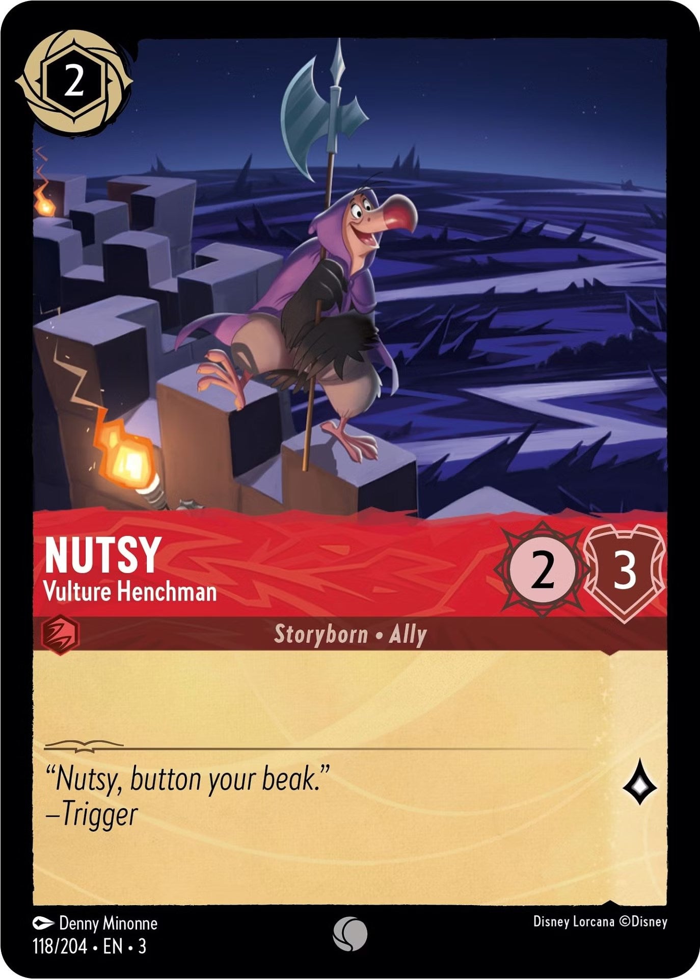 Nutsy - Vulture Henchman (118/204) [Into the Inklands] | Clutch Gaming