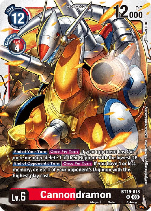 Cannondramon [BT15-018] [Exceed Apocalypse] | Clutch Gaming