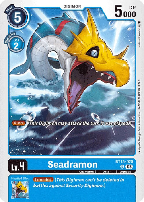 Seadramon [BT15-025] [Exceed Apocalypse] | Clutch Gaming