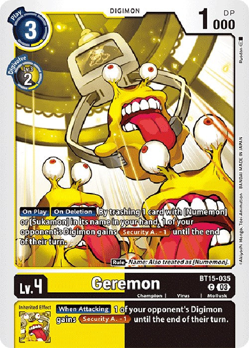 Geremon [BT15-035] [Exceed Apocalypse] | Clutch Gaming