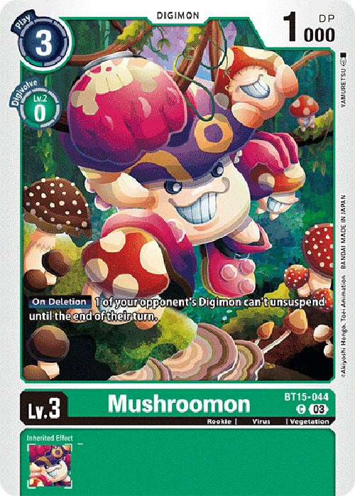 Mushroomon [BT15-044] [Exceed Apocalypse] | Clutch Gaming