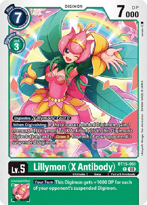 Lillymon (X Antibody) [BT15-051] [Exceed Apocalypse] | Clutch Gaming