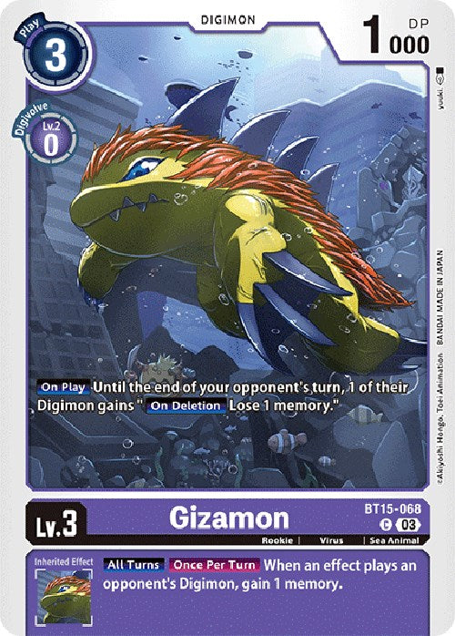 Gizamon [BT15-068] [Exceed Apocalypse] | Clutch Gaming