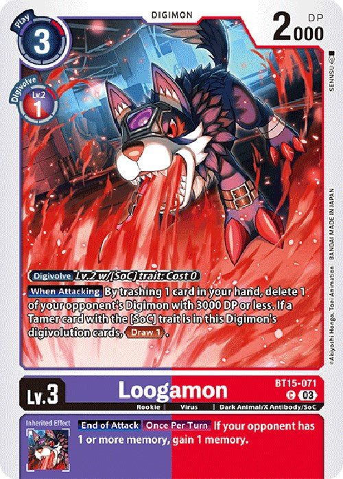 Loogamon [BT15-071] [Exceed Apocalypse] | Clutch Gaming