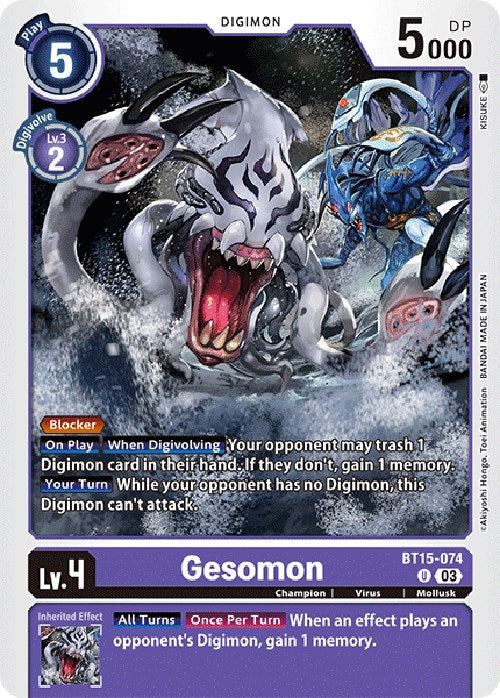 Gesomon [BT15-074] [Exceed Apocalypse] | Clutch Gaming