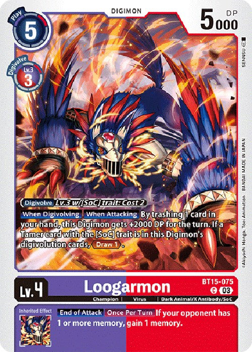 Loogarmon [BT15-075] [Exceed Apocalypse] | Clutch Gaming