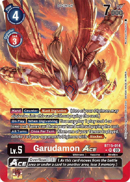 Garudamon Ace [BT15-014] (Alternate Art) [Exceed Apocalypse] | Clutch Gaming