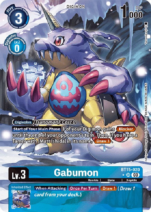 Gabumon [BT15-020] (Alternate Art) [Exceed Apocalypse] | Clutch Gaming