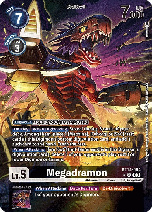 Megadramon [BT15-064] (Alternate Art) [Exceed Apocalypse] | Clutch Gaming