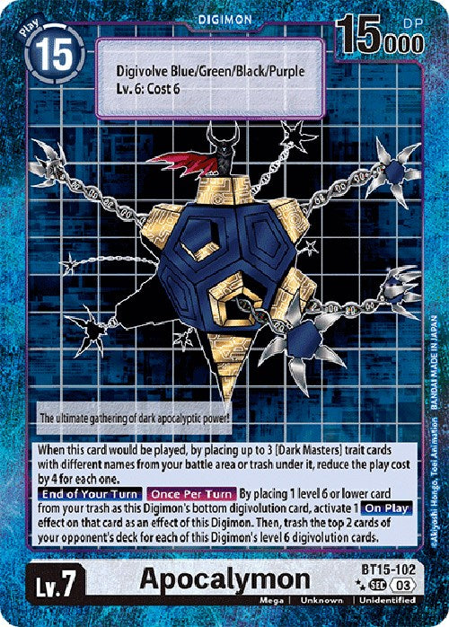 Apocalymon [BT15-102] (Special Edition Alternate Art) [Exceed Apocalypse] | Clutch Gaming