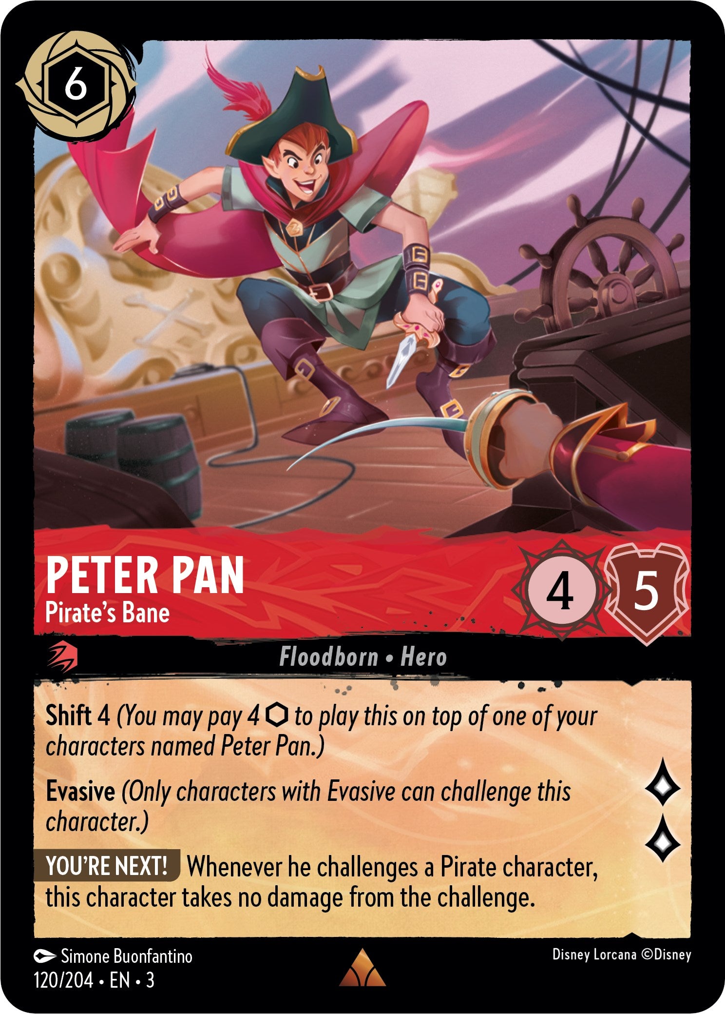 Peter Pan - Pirate's Bane (120/204) [Into the Inklands] | Clutch Gaming