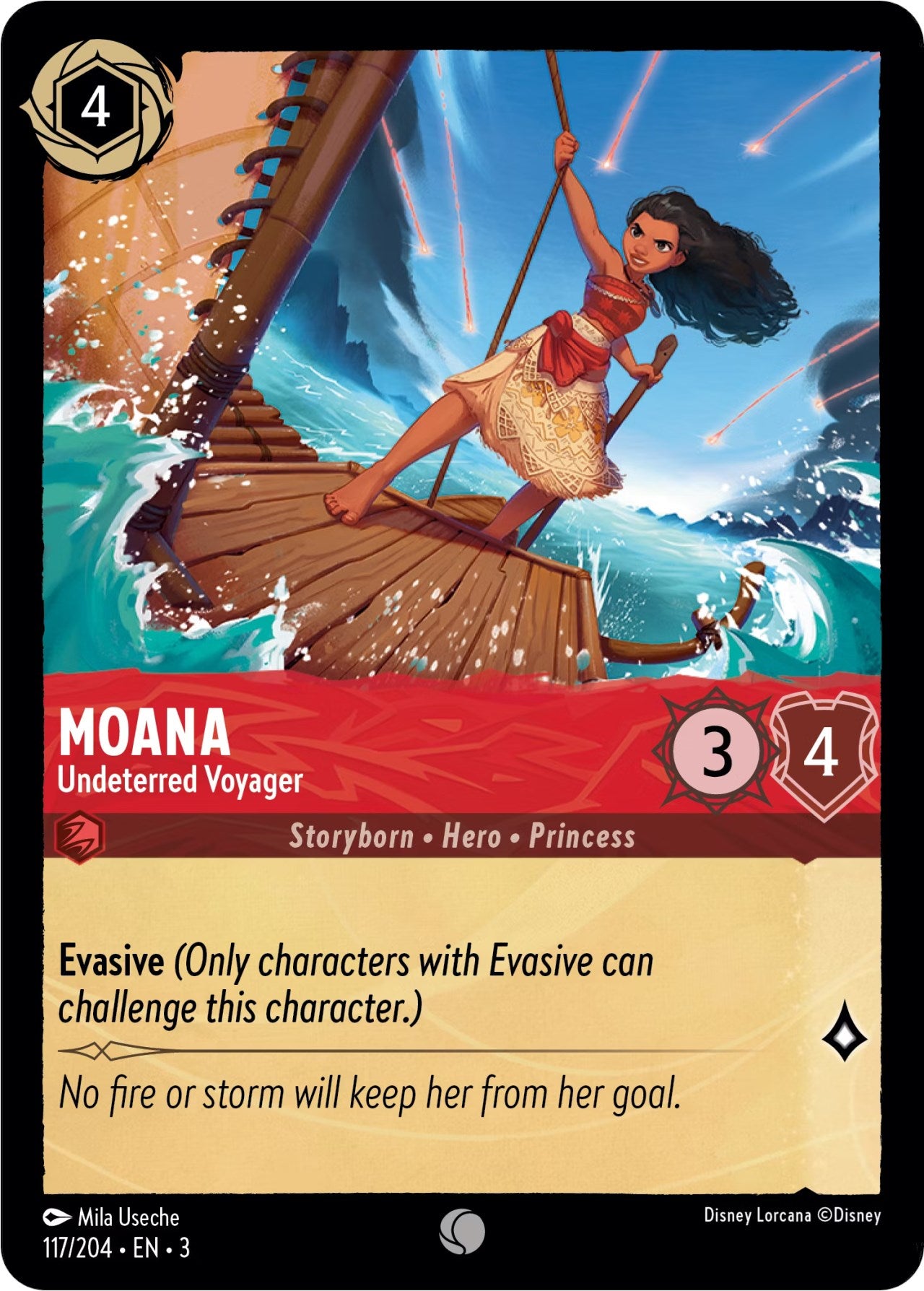 Moana - Undeterred Voyager (117/204) [Into the Inklands] | Clutch Gaming