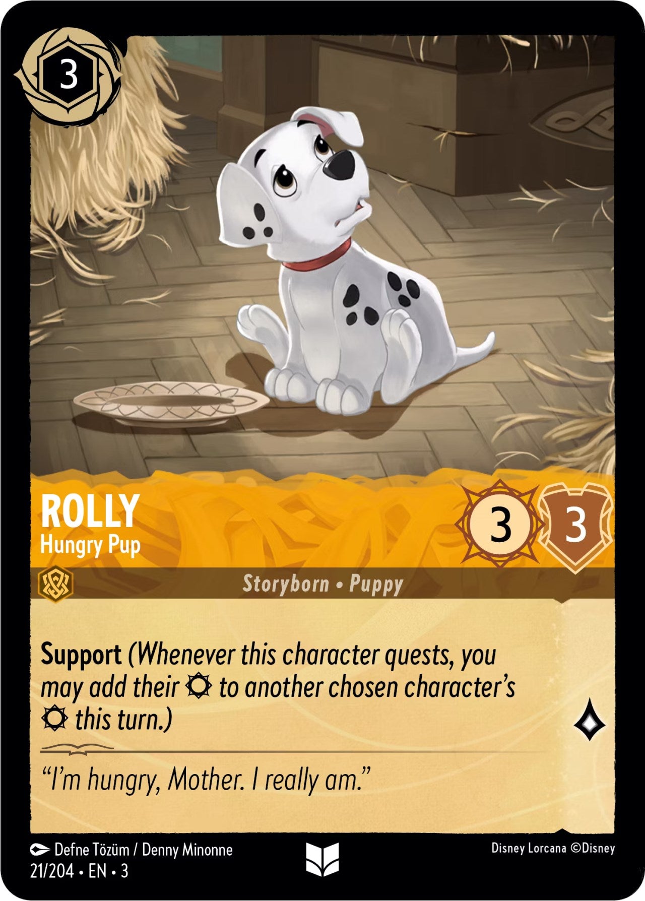 Rolly - Hungry Pup (21/204) [Into the Inklands] | Clutch Gaming