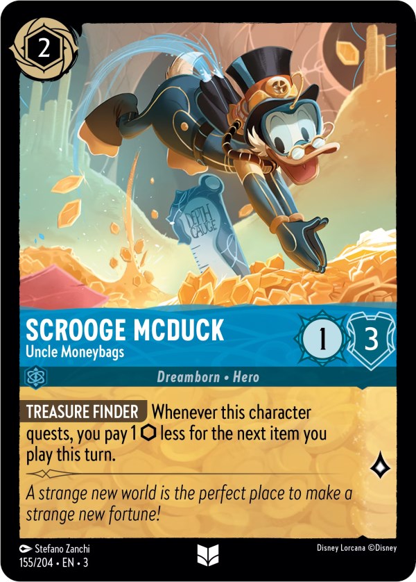 Scrooge McDuck - Uncle Moneybags (155/204) [Into the Inklands] | Clutch Gaming