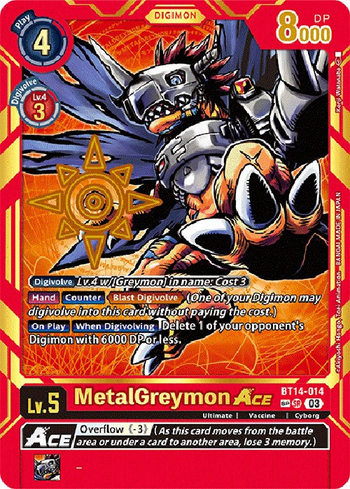MetalGreymon Ace [BT14-014] [Exceed Apocalypse] | Clutch Gaming