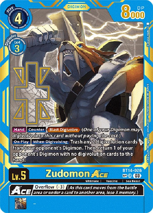 Zudomon Ace [BT14-026] [Exceed Apocalypse] | Clutch Gaming