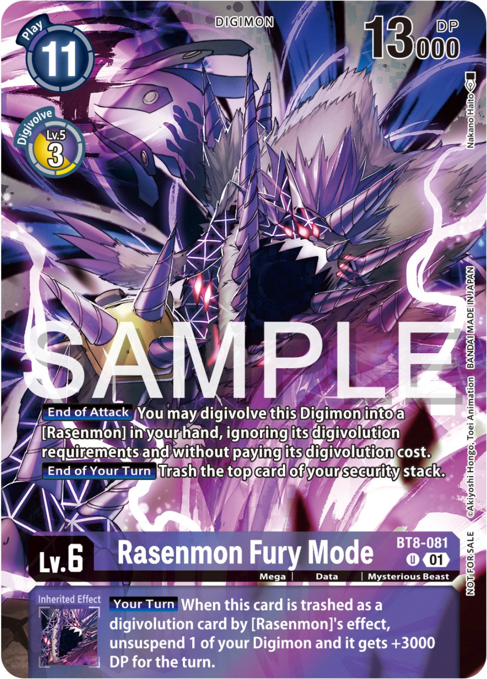 Rasenmon Fury Mode [BT8-081] (Official Tournament Pack Vol.12) [New Awakening Promos] | Clutch Gaming