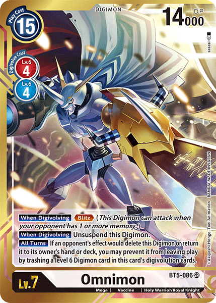 Omnimon [BT5-086] (Alternate Art - Sasasi) [Battle of Omni] | Clutch Gaming