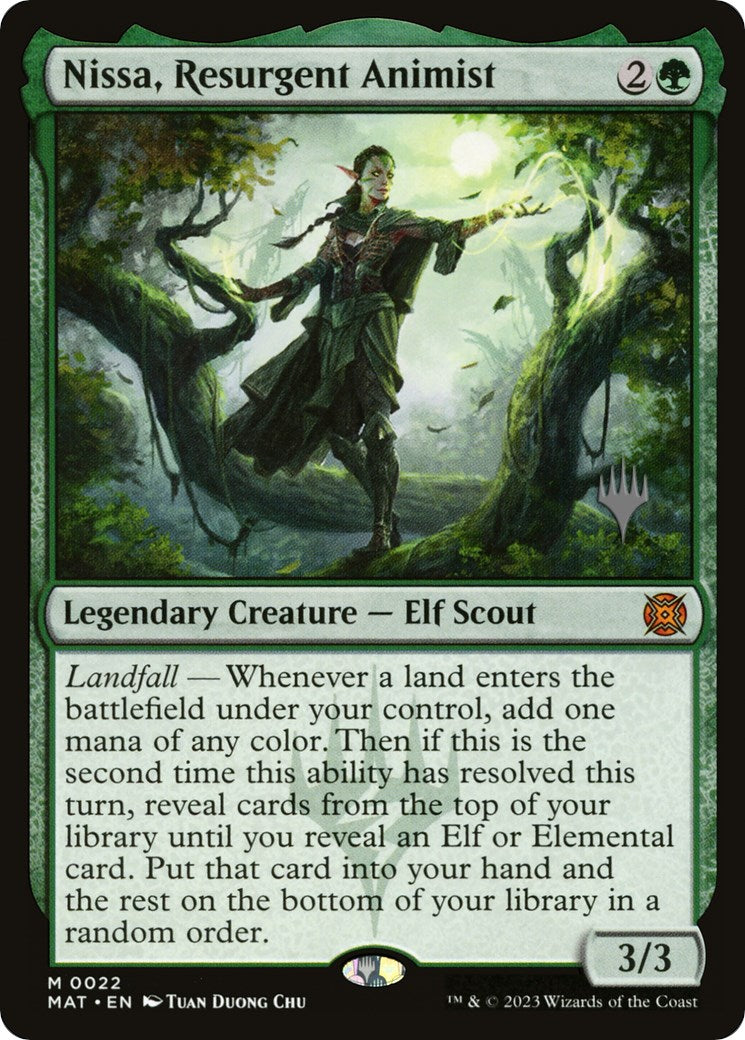 Nissa, Resurgent Animist (Promo Pack) [Murders at Karlov Manor Promos] | Clutch Gaming