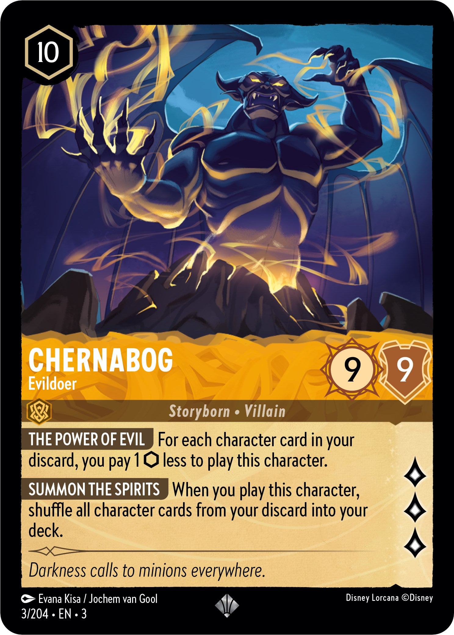 Chernabog - Evildoer (3/204) [Into the Inklands] | Clutch Gaming