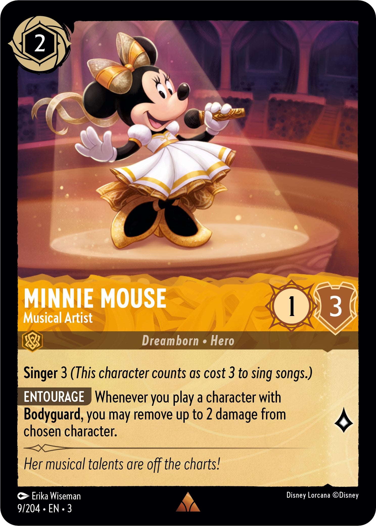 Minnie Mouse - Musical Artist (9/204) [Into the Inklands] | Clutch Gaming