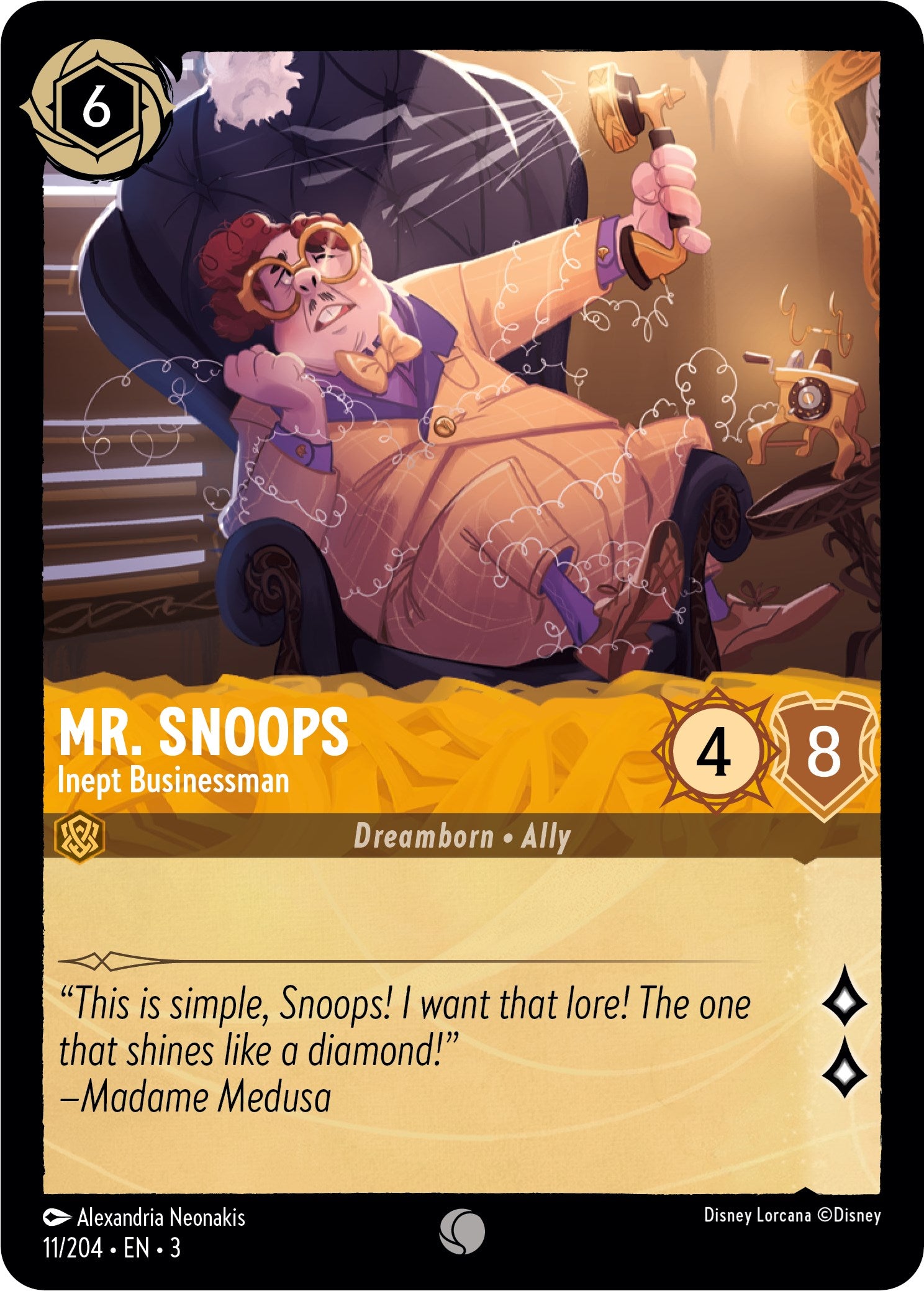 Mr. Snoops - Inept Businessman (11/204) [Into the Inklands] | Clutch Gaming
