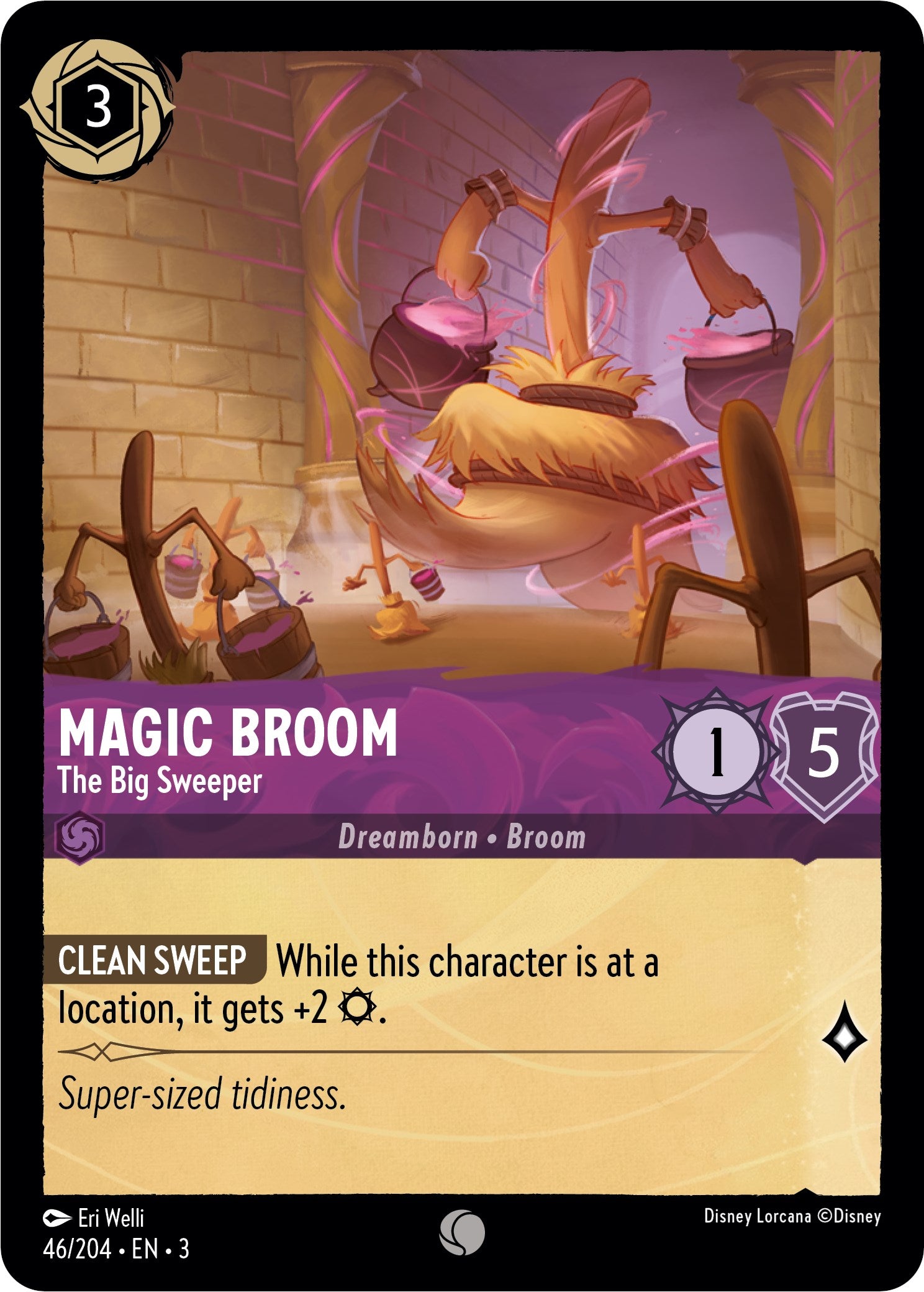 Magic Broom - The Big Sweeper (46//204) [Into the Inklands] | Clutch Gaming