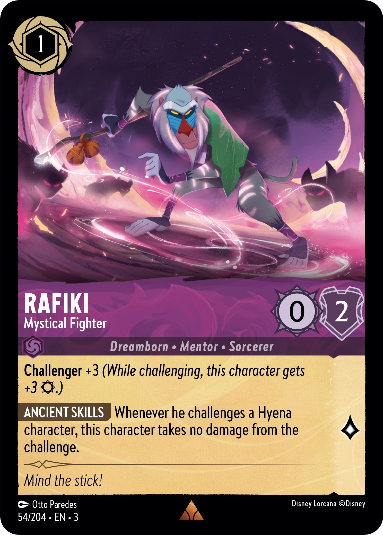 Rafiki - Mystical Fighter (54//204) [Into the Inklands] | Clutch Gaming