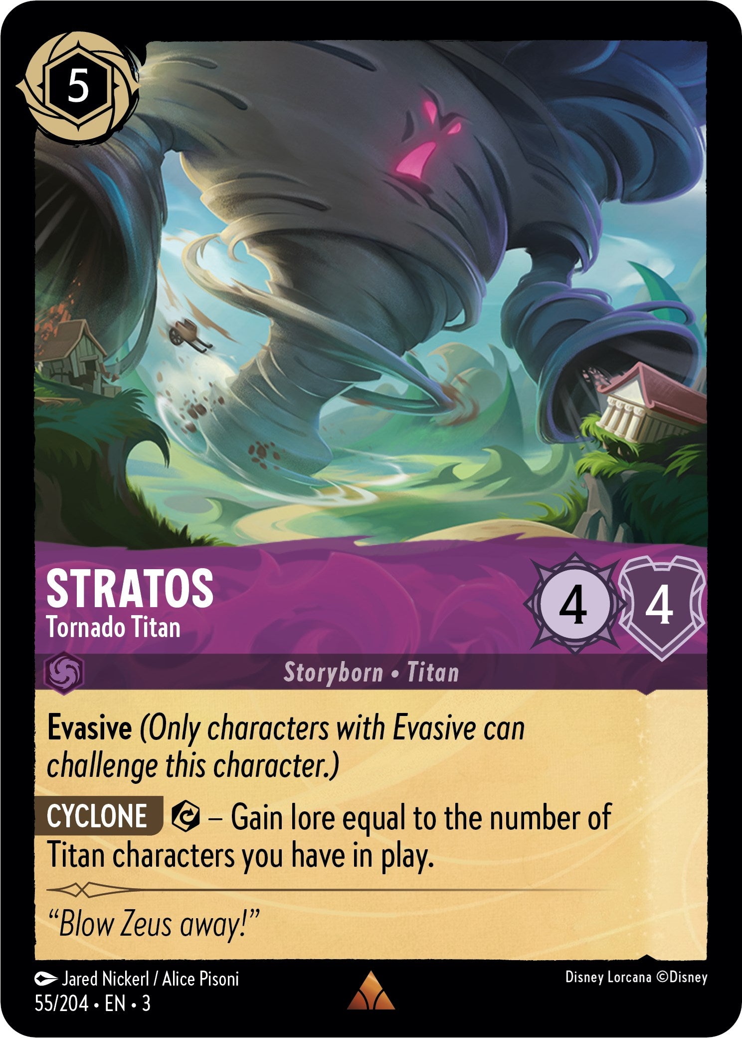 Stratos - Tornado Titan (55//204) [Into the Inklands] | Clutch Gaming