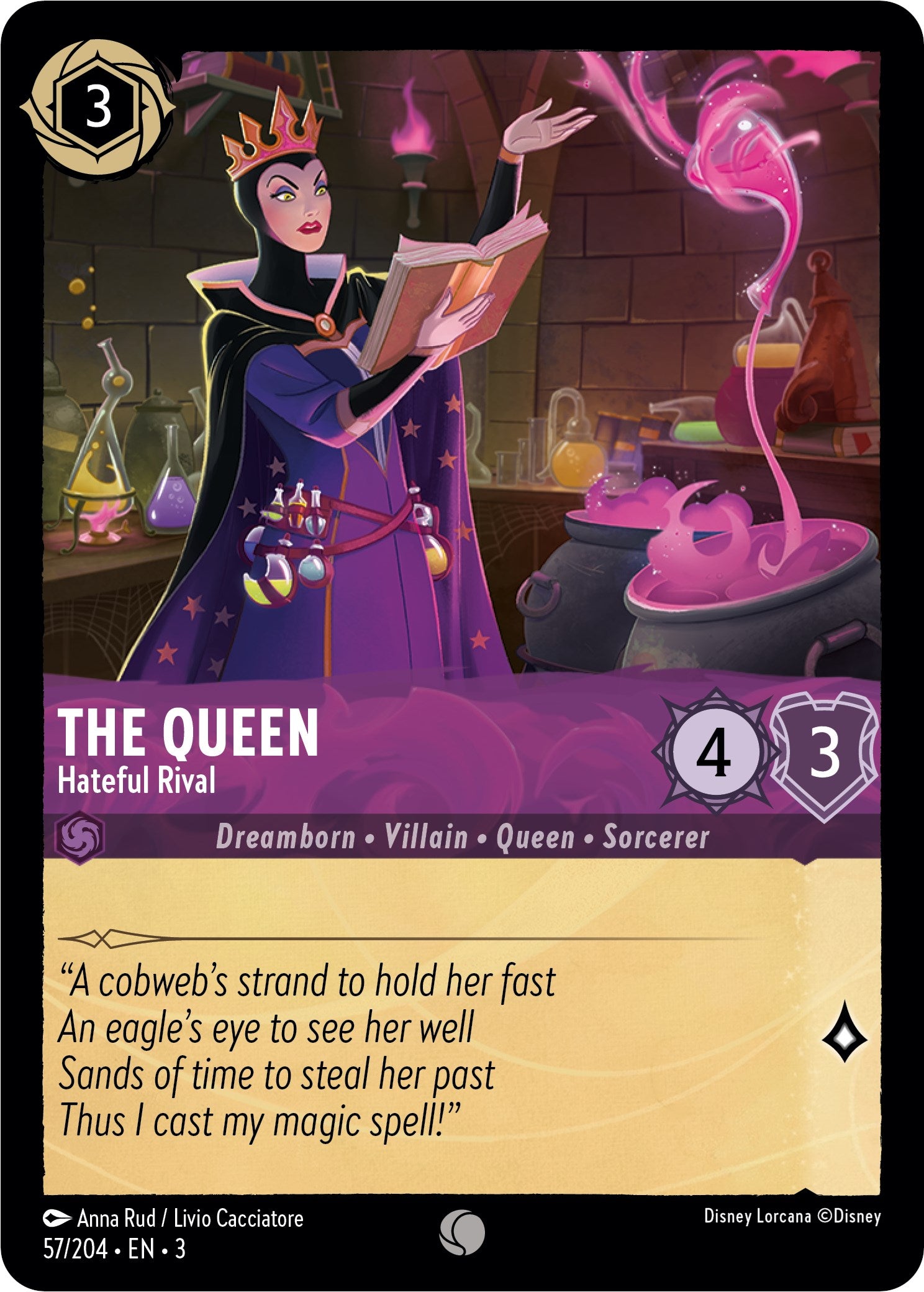 The Queen - Hateful Rival (57/204) [Into the Inklands] | Clutch Gaming