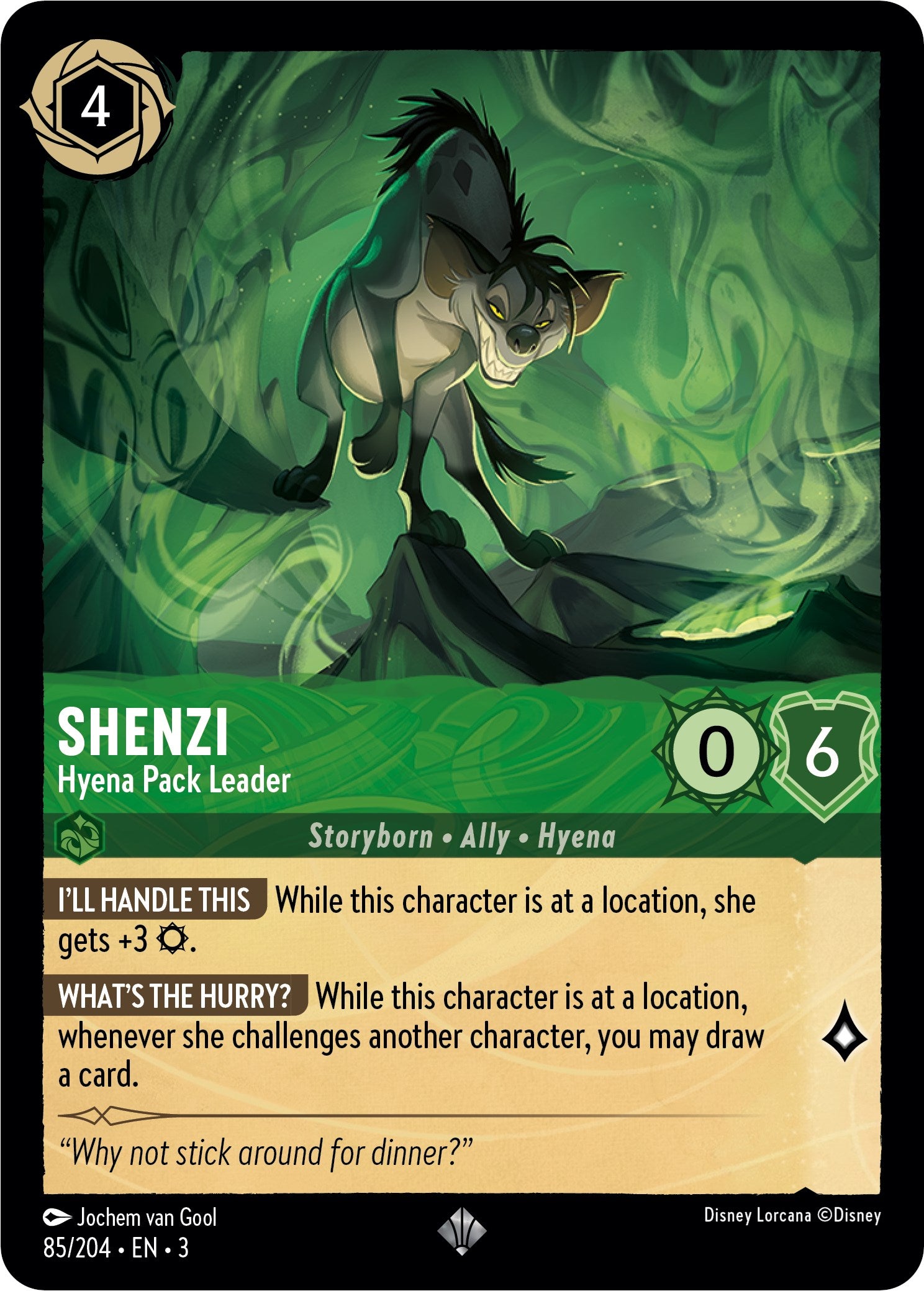 Shenzi - Hyena Pack Leader (85//204) [Into the Inklands] | Clutch Gaming